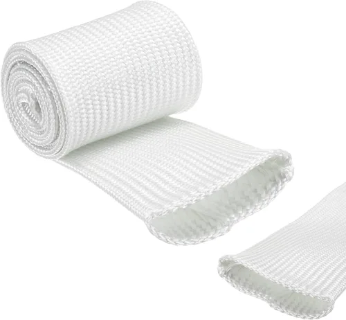 Vista 56 de uxcell Protector de Cable Aislante, 1mm/0.04 Pulgadas - 10m/33 Pies Manga de Fibra de Vidrio de Alta Temperatura Negra