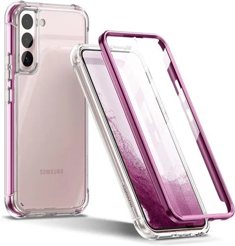 Vista 9 de SURITCH Funda transparente para Samsung Galaxy S22+ Plus de 6.6 pulgadas (solo protector de pantalla), [protector de pantalla integrado] carcasa