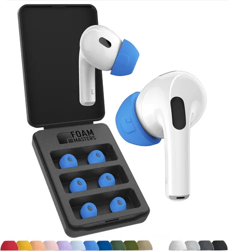Vista 41 de Foam Masters - Almohadillas de repuesto de espuma viscoelástica para AirPods Pro de 1a y 2a generación, 3 pares, Black Magic versión 6.0, cómodas