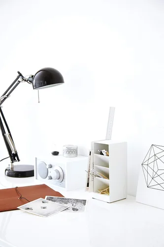 Vista 3 de Yamazaki 3319 TOWER Stiftehalter, blanco, Stahl, Minimalistisches Design