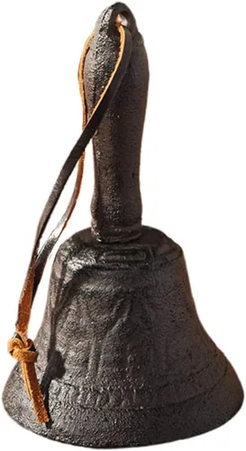 Vista 8 de Campana de escritorio de recepción, campana de mano antigua, campana vintage, campanas de campo retro, campanas colgantes creativas, campanas