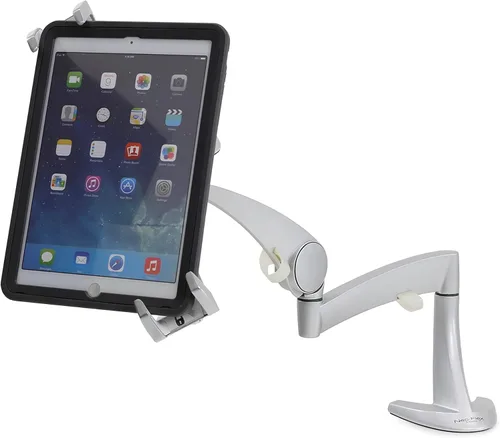 Vista 4 de Ergotron – Soporte para tableta bloqueable – para pantallas de portátiles y tabletas de hasta 13 pulgadas – Complemento para brazos de monitor VESA