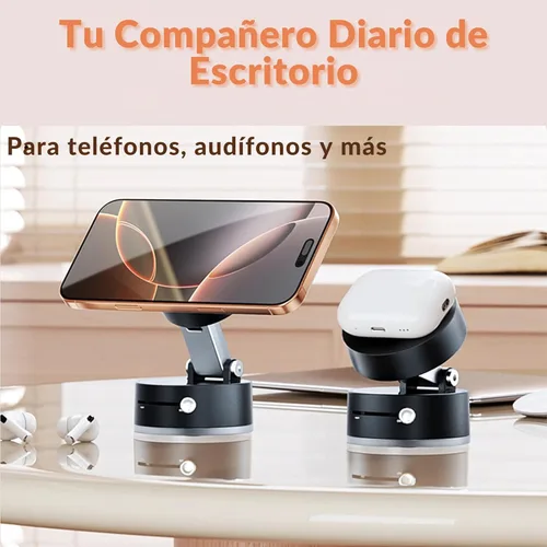 Vista 5 de Soporte magnético para teléfono de succión al vacío de 360°, soporte magnético para teléfono de automóvil, soporte para teléfono celular y soportes