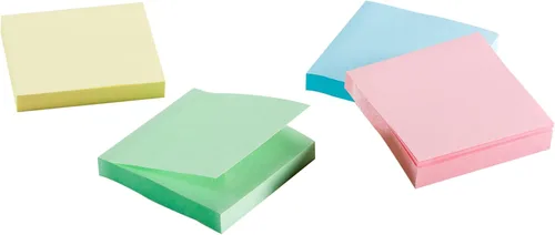 Vista 3 de Sticky Notes - Notas autoadhesivas – 12 blocs / paquete de 100 hojas por bloc – 3 x 3 pulgadas – Notas adhesivas – Surtido (pastel)