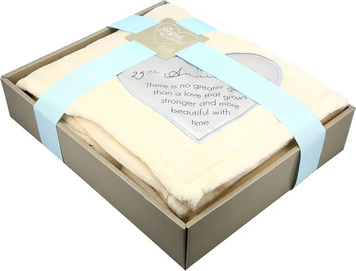 Vista 7 de Pavilion Gift Company - Manta suave de lujo real de 25 aniversario, 50 x 60 pulgadas