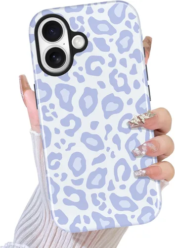 Vista 26 de TEAUGHT Compatible con iPhone 11 Funda con patrón lindo estampado de leopardo negro guepardo + protector de pantalla a prueba de golpes, funda