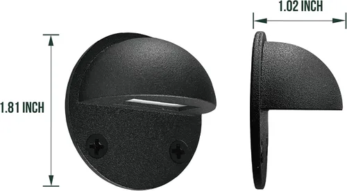 Vista 4 de GKOLED Paquete de 8 luces LED de bajo voltaje, luces de escalón de párpados de tamaño mini con chips LED integrados de 0.8 W, clasificación IP65+