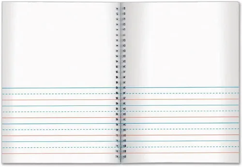 Vista 2 de Really Good Stuff Diarios de dibujo y escritura en espiral (cubierta de lápices), paquete de 6