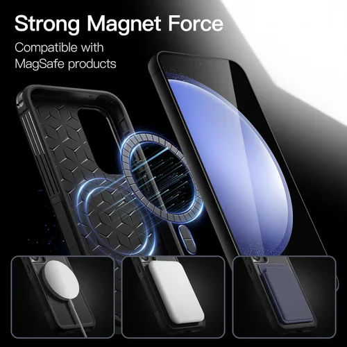 Vista 5 de JETech Funda para Samsung Galaxy S23 FE de 6.4 pulgadas, compatible con accesorios MagSafe, protección resistente de doble capa a prueba de golpes