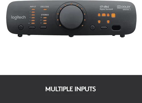 Vista 8 de Sistema de altavoces de sonido envolvente Logitech Z906 5.1 - Certificado THX, Dolby Digital y DTS Digital - Negro