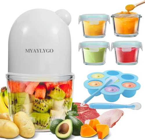 Fabricante de Alimentos para Bebés y Procesador de Alimentos, Mezclador de Alimentos para Bebés Actualizado de 14-en-1, Fabricante de Puré,