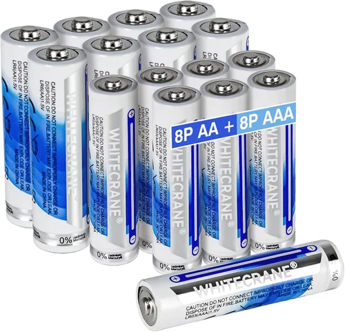 Vista 8 de 20 pilas AAA alcalinas triple A de 1.5 V de larga duración de 10 años de vida útil, diseño a prueba de fugas, máximo rendimiento para dispositivos