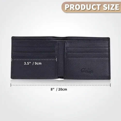Vista 2 de Cartera para hombre, Negro -, Cartera plegable