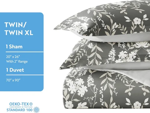 Vista 318 de Linen Market Funda de edredón individual para cama individual – Experimenta una comodidad similar a un hotel con una suavidad inigualable