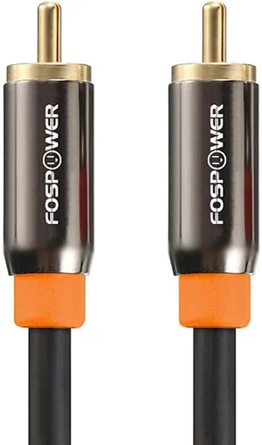 Vista 10 de FosPower Cable coaxial de audio digital [conectores chapados en oro de 24 quilates] Premium S/PDIF RCA macho a RCA macho para cine en casa, HDTV