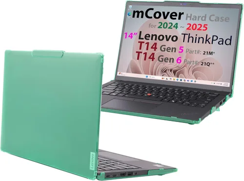 Vista 15 de mCover Funda rígida SOLO compatible con Lenovo ThinkPad T14 Gen 5/6 y P14s Gen 5/6 (AMD) 2024-2025 de 14 pulgadas PC portátil Windows