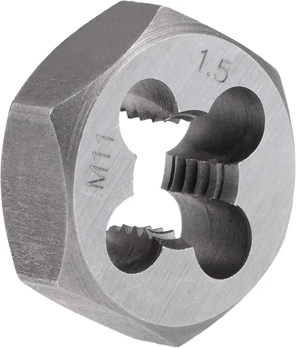 Vista 6 de uxcell El reenhebrado del hexágono muere el tubo cónico métrico del hexágono de la echada de la echada de M8 x 1,25 de la echada Grado de exactitud