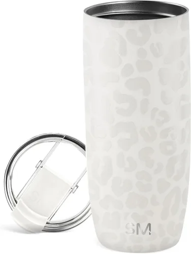 Vista 86 de Simple Modern Taza de café de viaje Tumbler con tapa abatible Reutilizable, aislada, de acero inoxidable, taza de café helado Cold Brew, termo