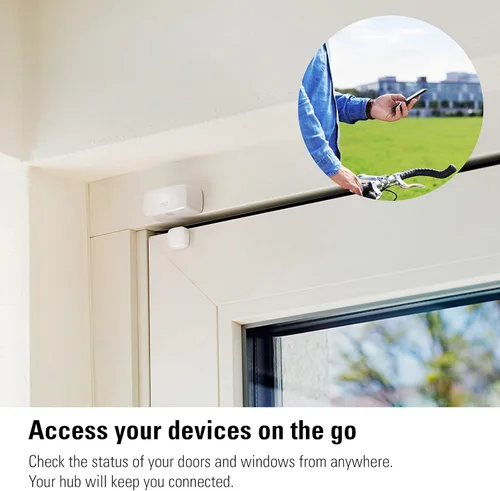 Vista 6 de Eve Puerta y Ventana (Matter) Paquete de 3 – Sensor de Contacto Inteligente para Puertas y Ventanas, Estado Abierto/Cerrado, Control Automático