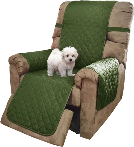 Vista 24 de U-NICE HOME Funda para sillón reclinable, reversible, con correas elásticas, resistente al agua, protege de perros y mascotas, sillón pequeño
