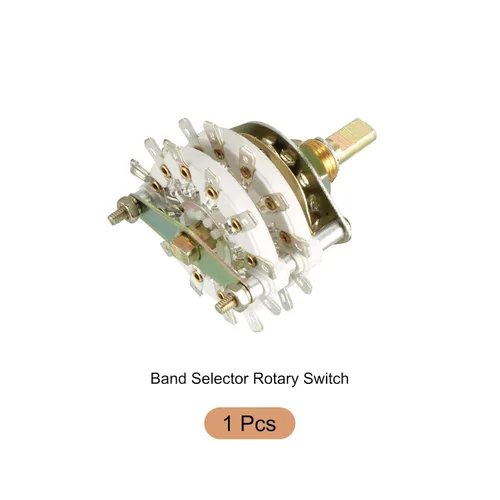 Vista 6 de Selector de interruptor giratorio de canal de banda 2P11T 2 polos 11 posiciones, 2 cubiertas