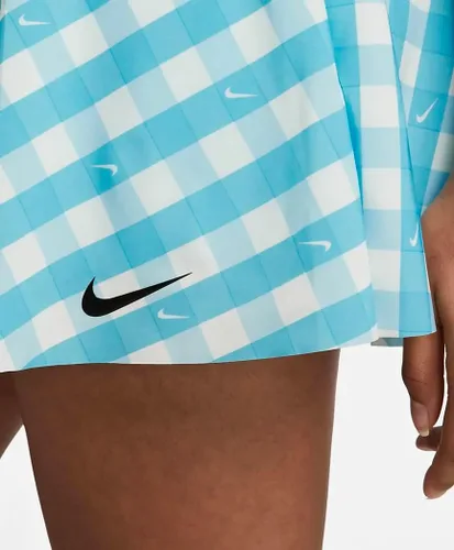Vista 6 de Nike Dri-FIT Club - Falda de tenis estampada para mujer, azul báltico, talla XL, Turquesa