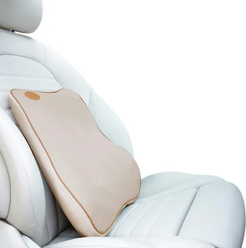 Vista 15 de Ergocar Cojín lumbar y almohada cervical de espuma viscoelástica, cojín de apoyo para el cuello y la espalda baja, cojín de apoyo lumbar, cojín