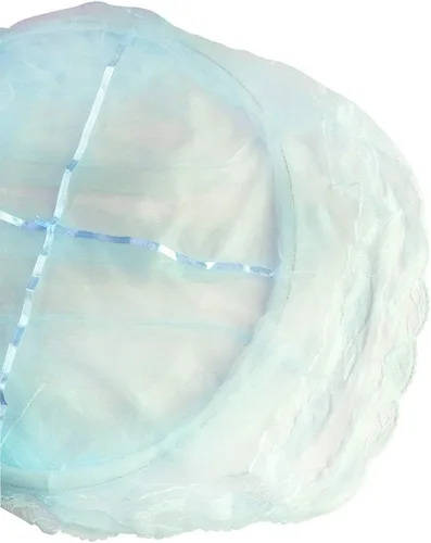 Vista 3 de BCBYou - Dosel de cama de princesa, mosquitero de encaje redondo, cúpula para cuna, cama individual, doble y queen, con gancho de techo jumbo