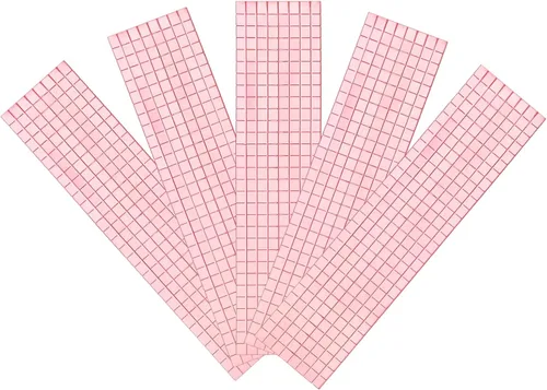 Vista 9 de uxcell 2360 azulejos autoadhesivos de discoteca de 0.197 x 0.197 in, mini mosaico de espejo, azulejos cuadrados de vidrio para bricolaje, bola