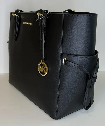 Vista 7 de Michael Kors MICHAEL Michel Kors Gilly - Bolsa de viaje con cordón grande con doble cierre para la muñeca