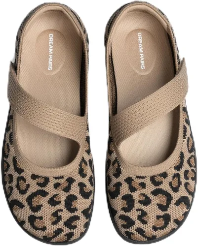 Vista 12 de DREAM PAIRS Zapatos planos Mary Jane de punta ancha para mujer Marrón