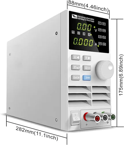 Vista 7 de ITECH Fuente de alimentación variable de CC 60V/5A/100W fuente de alimentación ajustable IT6720 del banco del laboratorio