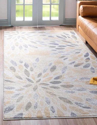 Vista 30 de Unique Loom Sumter Collection - Alfombra Rhett (2 pies x 6 pies, gris/azul marino)