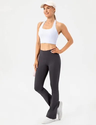 Vista 7 de Lavento Pantalones de yoga acampanados para mujer con corte de bota