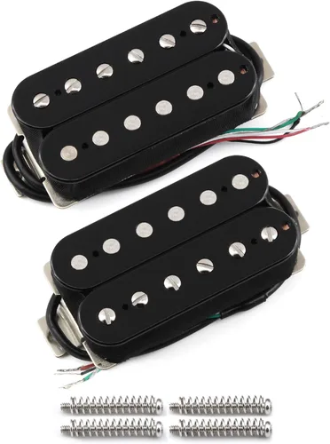 Vista 13 de FLEOR Pastillas de guitarra eléctrica Humbucker Cuello Alnico 5 Negras
