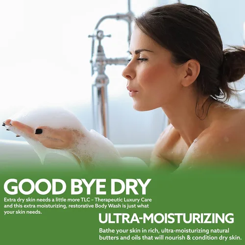 Vista 5 de Gel de baño súper hidratante con aceite de oliva y manteca de karité sin sulfato - 16.5 oz