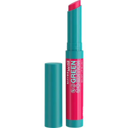 Vista 15 de Maybelline Green Edition Balmy Lip Blush, formulado con aceite de mango, Bonfire, Blue Red, 1 unidad