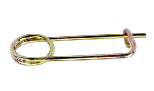 Vista 3 de Broche dorado con forma de chaveta de acero, pasadores de seguridad, broche de bloqueo rápido, cierre de cierre para enganche de jardín