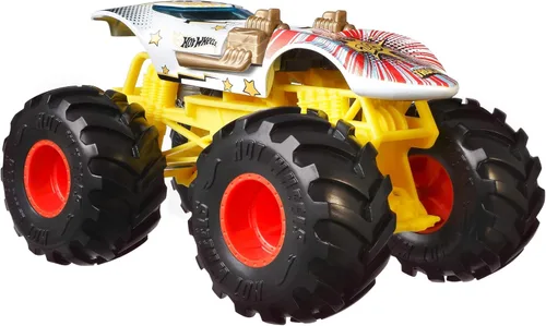 Hot Wheels Monster Trucks - Surtido a escala 1:24 para niños de 3, 4, 5, 6, 7, 8 años, gran regalo, camiones de juguete a gran escala