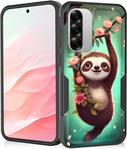 Vista 149 de Funda para Galaxy A14 5G, resistente de doble capa híbrida de policarbonato duro, goma suave, a prueba de golpes, funda protectora resistente
