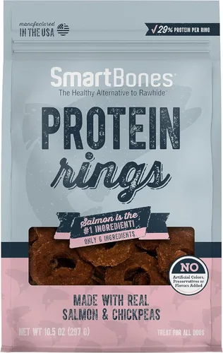 Vista 9 de SmartBones Anillos de proteína con pollo real y batata, 5 onzas
