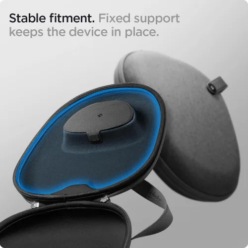 Vista 7 de Spigen Klasden - Funda de viaje diseñada para Airpods Max [compatible con funda inteligente para modo de sueño] - Gris carbón