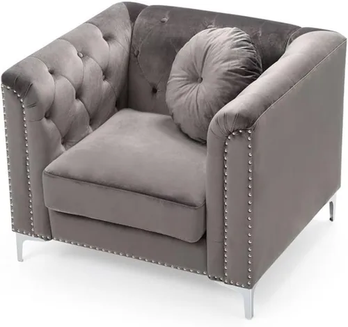Vista 6 de Glory Furniture Sofá de dos plazas Pompano Velvet en negro