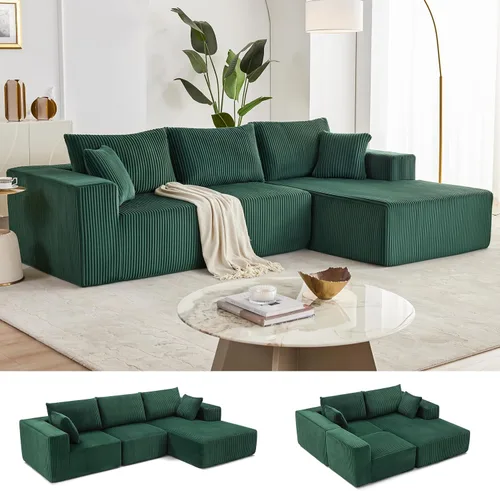 Vista 22 de Weture Sofá Seccional Modular de 108", Sofá Seccional Cloud con Asiento Profundo, Sofá Modular Moderno en Forma de L con Chaise, Sofás Tapizados