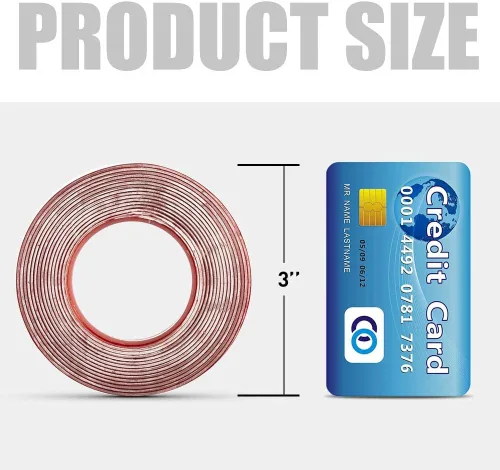 Vista 9 de VERSAF Cinta de Doble Cara Resistente - 1,27 cm x 3 m de Acrílico, Cinta Adhesiva Fuerte Extraíble de Doble Cara para Montaje, Transparente