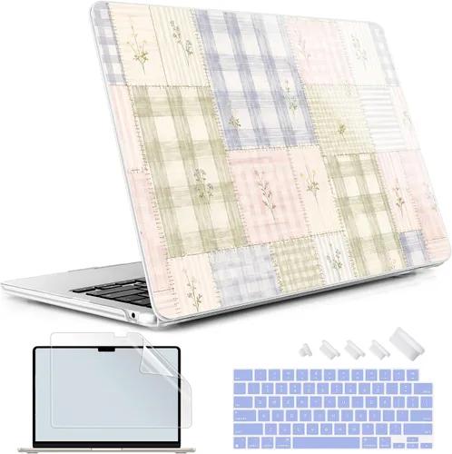Vista 9 de May Chen Funda rígida de plástico para MacBook Air de 13.6 pulgadas 2026 2025 2024-2022 M5 A3449 M4 A3240 M3 A3113 M2 A2681, carcasa rígida
