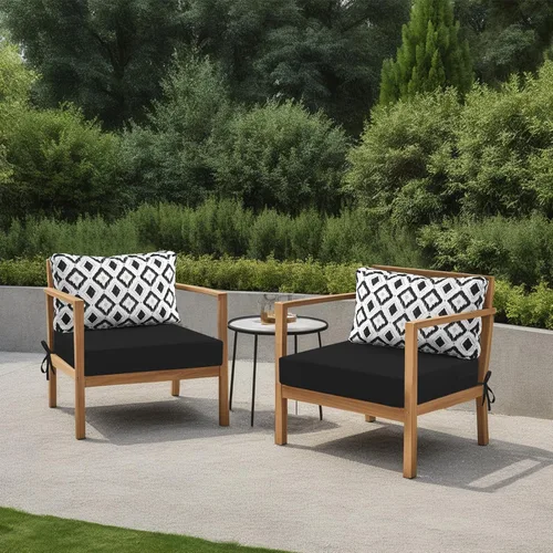 Vista 85 de idee-home Cojines impermeables para asiento de exteriores, para muebles de patio, cojines de repuesto para asiento profundo Hampton Bay