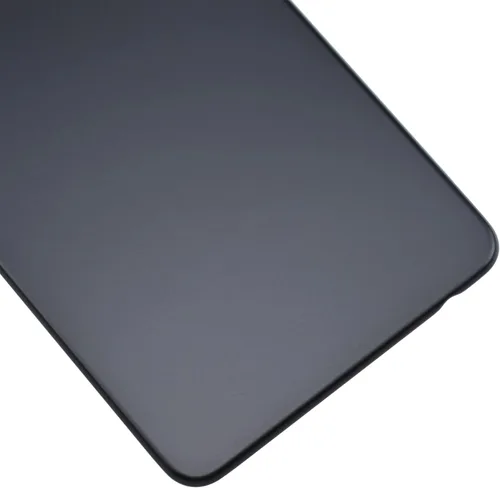 Vista 4 de Impresionante cubierta de panel trasero de plástico negro reemplazo para Samsung Galaxy A52 con marco de cámara trasera cubierta de vidrio