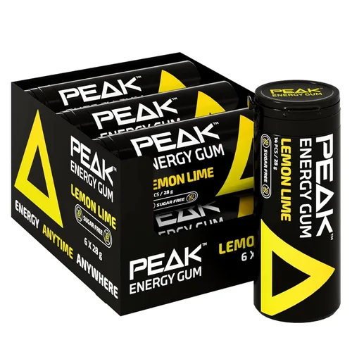 Vista 12 de Peak Goma de mascar energética de 0.99 oz (paquete de 6, original) – Goma de mascar con cafeína con vitamina B para aumentar la energía, sabor a