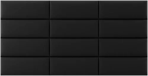 Vista 110 de Vänt - Paneles tapizados de cabecera para montar en la pared, diseño Isabelle, 60 x 23 pulgadas, configuración de 4 paneles individuales